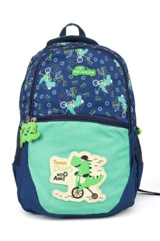 Karakterli Ilköğretim Sırt Çantası Ve Beslenme Çantası Yeşil