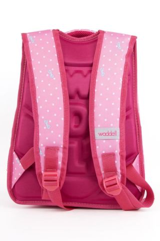 Karakterli Beslenmeli Ilkokul Sırt Çantası Açık Pembe