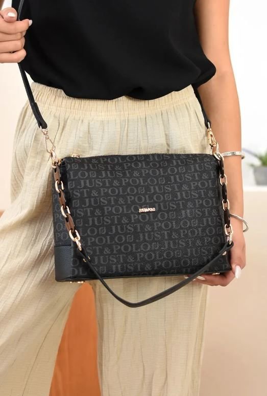 Just Polo Kadın Zincir Detaylı El ve Omuz Çantası