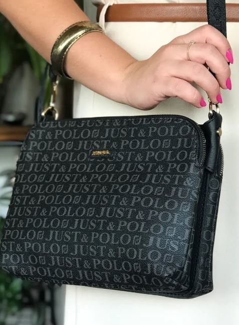 Just Polo 5 Bölmeli Günlük Kullanıma Uygun Büyük Boy Kadın Çapraz Omuz Çantası