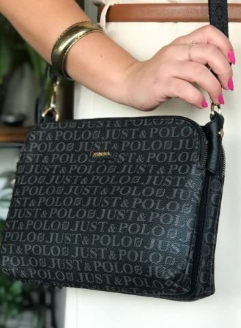 Just Polo 5 Bölmeli Günlük Kullanıma Uygun Büyük Boy Kadın Çapraz Omuz Çantası