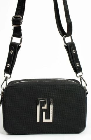 Just Polo Kadın Ayarlanabilir Askılı Mini Kutu Model El Çanta Omuz Çantası Siyah