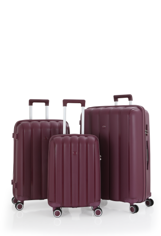 Mçs Üçlü Polipropilen Valiz Seti OLM305 Mürdüm