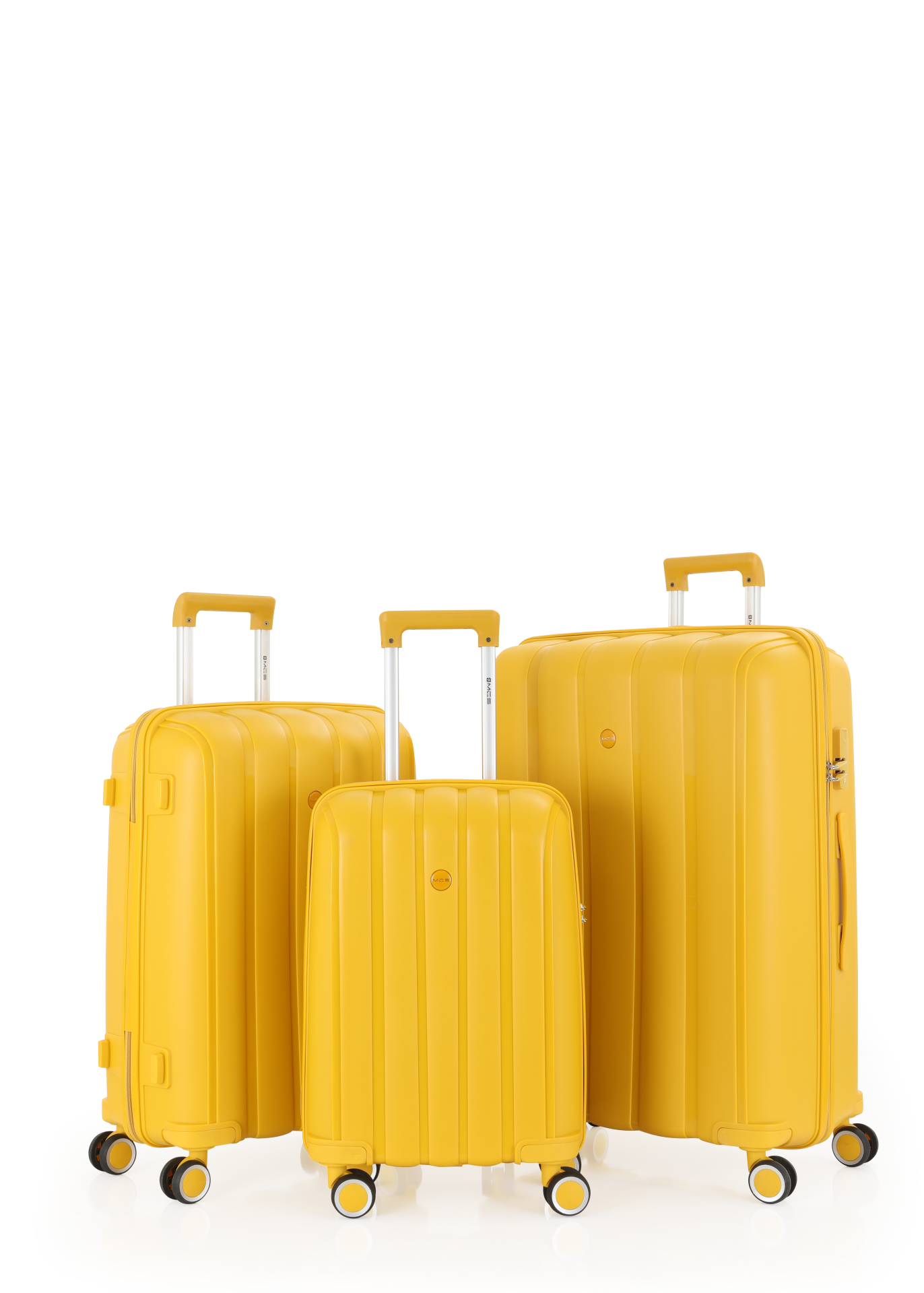Mçs Üçlü Polipropilen Valiz Seti OLM305 Sarı