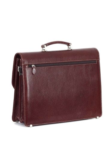 Deri Klasik Evrak Çantası OLM270 Kahverengi - Flotter Deri