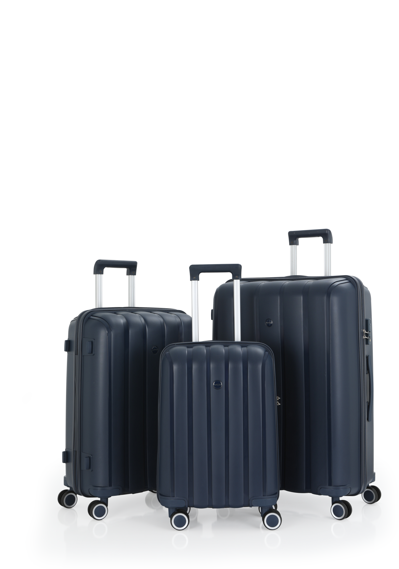 Mçs Üçlü Polipropilen Valiz Seti OLM305 Lacivert