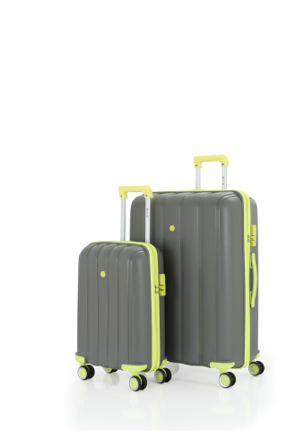 Mçs Üçlü Polipropilen Valiz Seti OLM305 Gri-Açık Sarı
