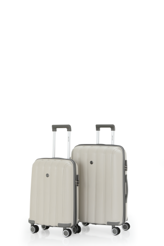 Mçs Üçlü Polipropilen Valiz Seti OLM305 Kemik-Gri