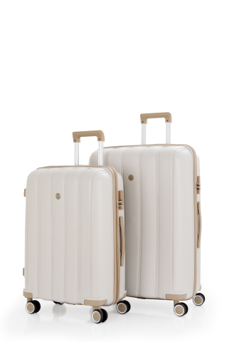 Mçs Üçlü Polipropilen Valiz Seti OLM305 Kemik-Şampanya