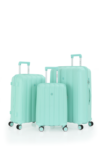 Mçs Üçlü Polipropilen Valiz Seti OLM305 Mint Yeşili