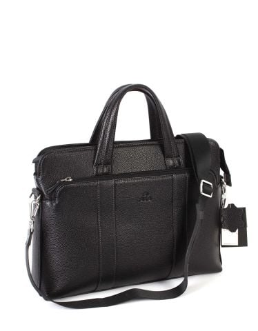 Deri Laptop Evrak Çantası OLM258 Siyah - Flotter Deri