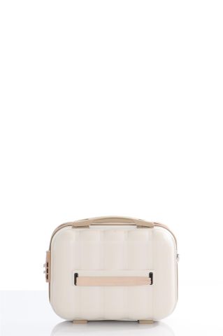 Mçs Abs Makyaj Çantası OLM305 Kemik-Şampanya