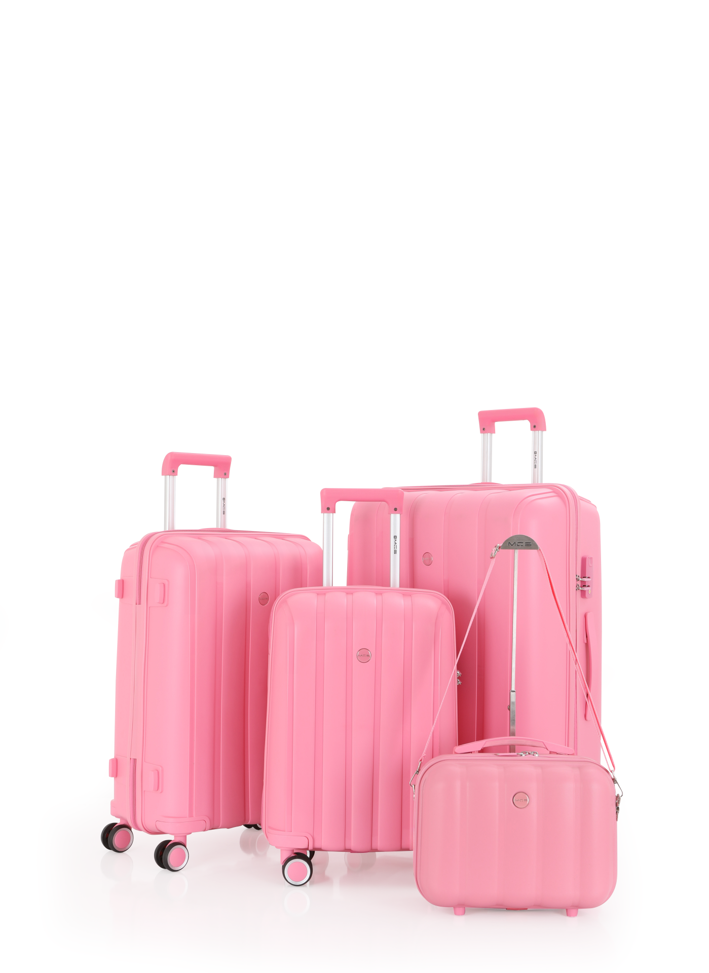 Mçs Polipropilen 4'lü Valiz Seti OLM305 Pembe