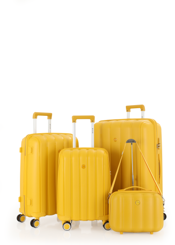 Mçs Polipropilen 4'lü Valiz Seti OLM305 Sarı