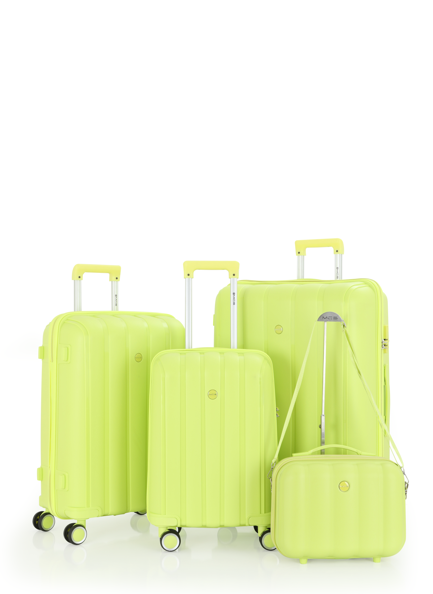 Mçs Polipropilen 4'lü Valiz Seti OLM305 Açık Sarı