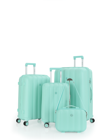 Mçs Polipropilen 4'lü Valiz Seti OLM305 Mint Yeşili