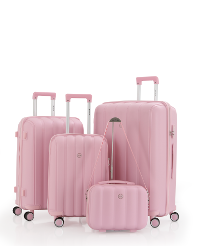 Mçs Polipropilen 4'lü Valiz Seti OLM305 Pudra