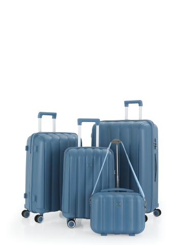 Mçs Polipropilen 4'lü Valiz Seti OLM305 Sky Blue