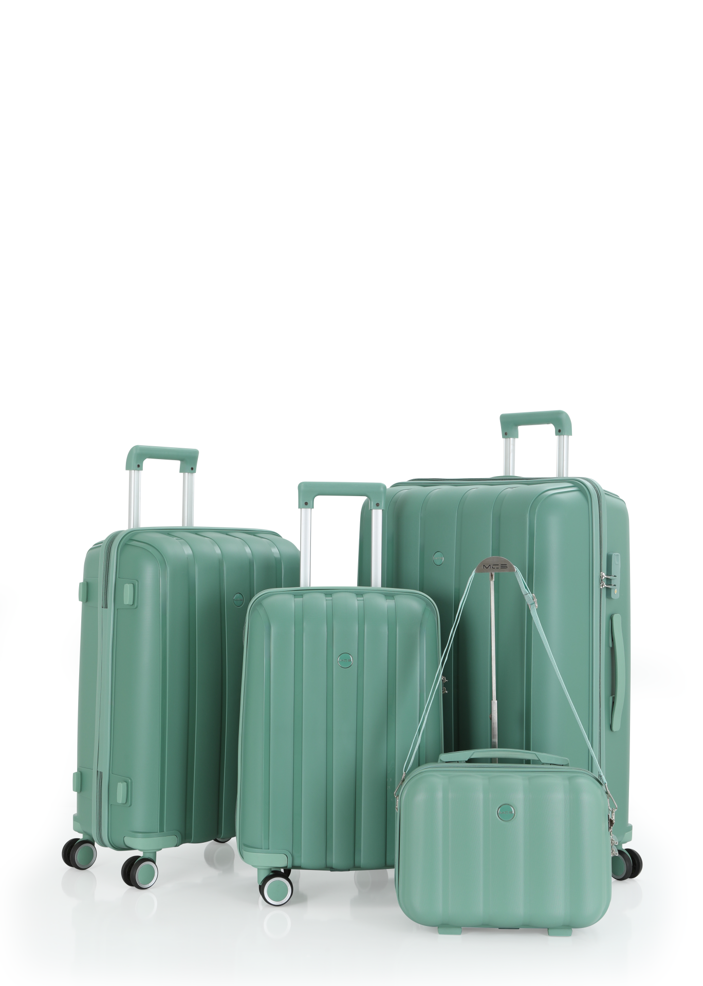 Mçs Polipropilen 4'lü Valiz Seti OLM305 Su Yeşili