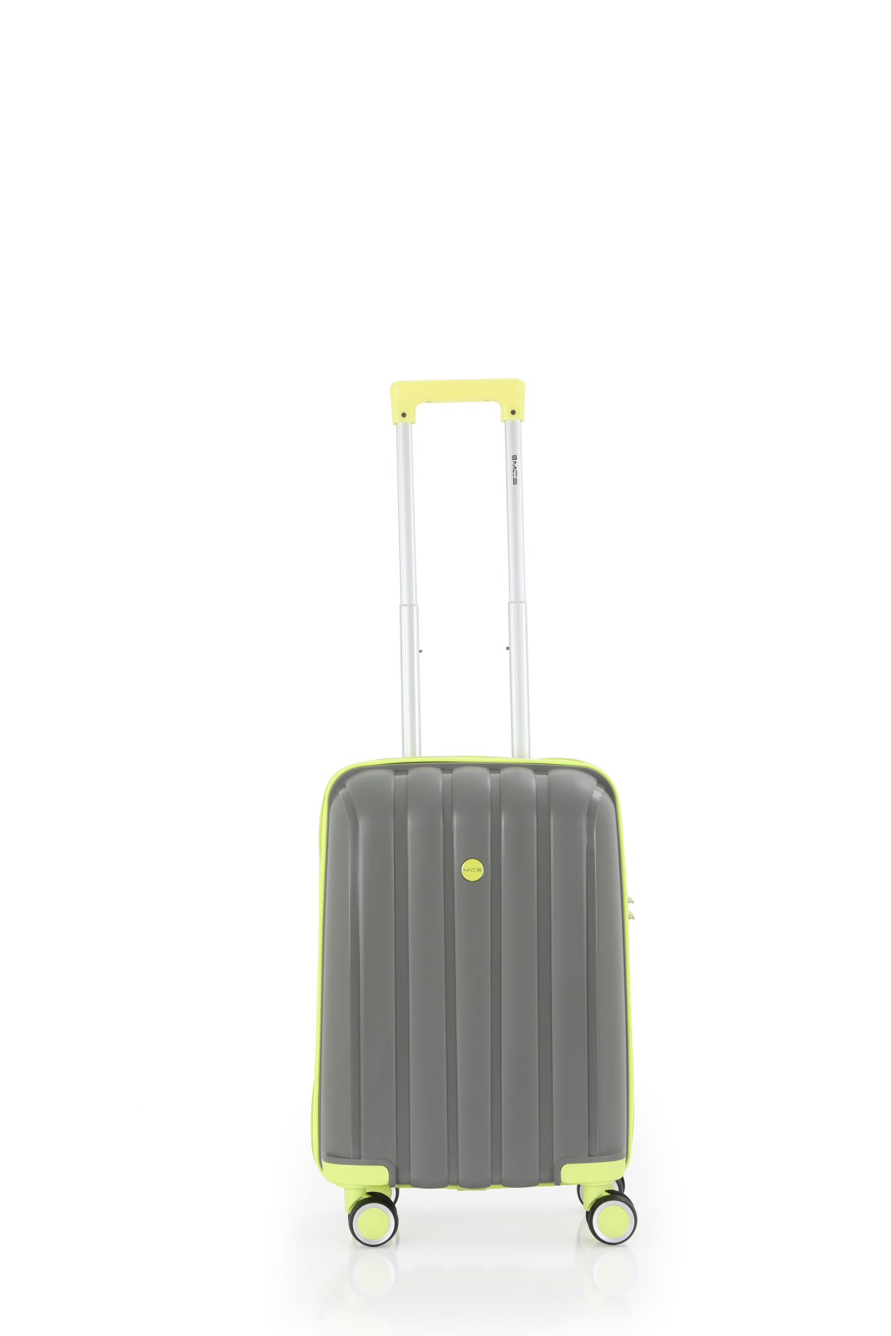 Mçs Polipropilen Valiz 55 CM OLM305 Gri-Açık Sarı