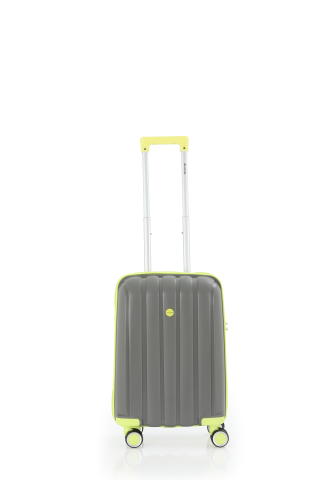 Mçs Polipropilen Valiz 55 CM OLM305 Gri-Açık Sarı