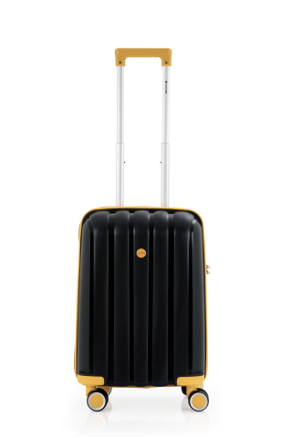 Mçs Polipropilen Valiz 55 CM OLM305 Siyah-Sarı