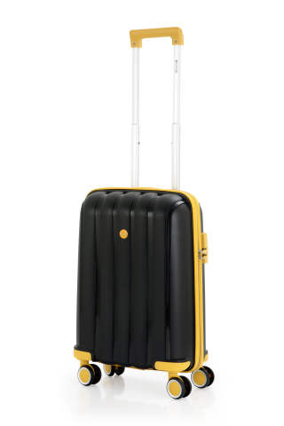 Mçs Polipropilen Valiz 55 CM OLM305 Siyah-Sarı