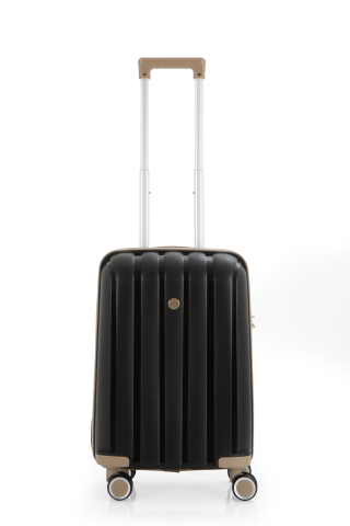 Mçs Polipropilen Valiz 55 CM OLM305 Siyah-Şampanya