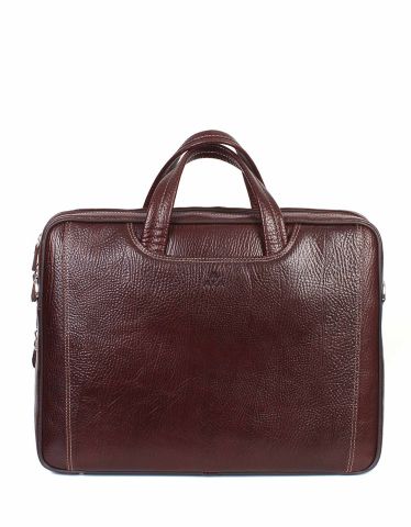 Deri Laptop Evrak Çantası OLM245 Kahverengi - Flotter Deri