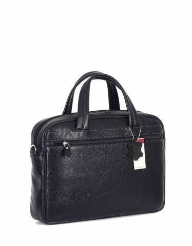 Deri Laptop Evrak Çantası OLM251 Siyah - Flotter Deri