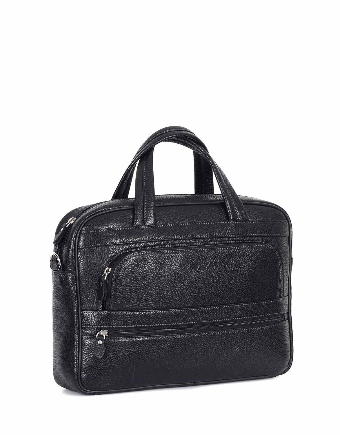 Deri Laptop Evrak Çantası OLM251 Siyah - Flotter Deri