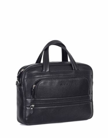 Deri Laptop Evrak Çantası OLM251 Siyah - Flotter Deri