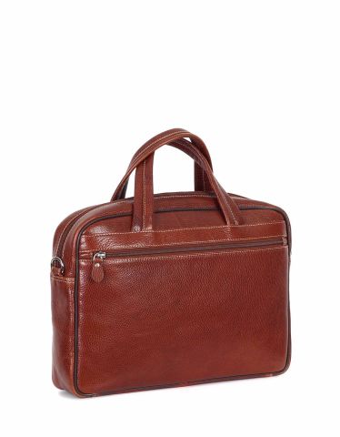 Deri Laptop Evrak Çantası OLM251 Taba - Flotter Deri