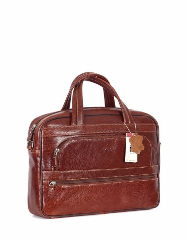 Deri Laptop Evrak Çantası OLM251 Taba - Flotter Deri