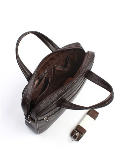 Deri Laptop Evrak Çantası OLM251 Acı kahve - Flotter Deri