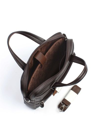 Deri Laptop Evrak Çantası OLM251 Acı kahve - Flotter Deri