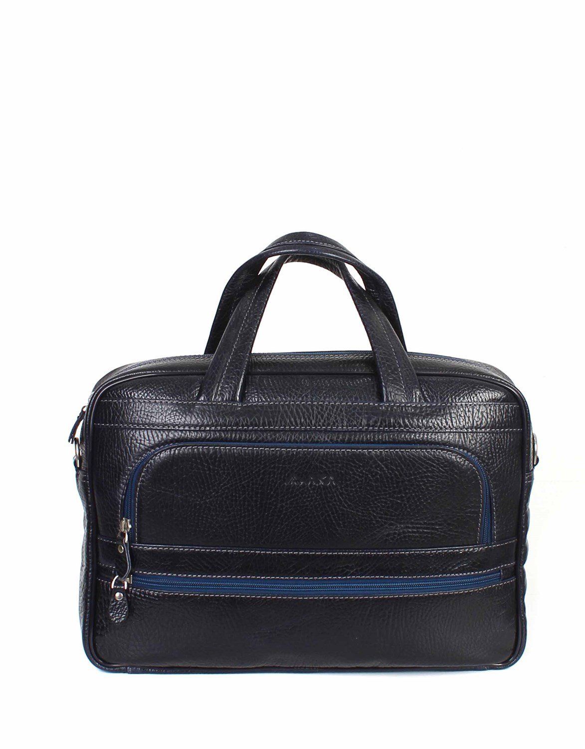 Deri Laptop Evrak Çantası OLM251 Lacivert - Flotter Deri