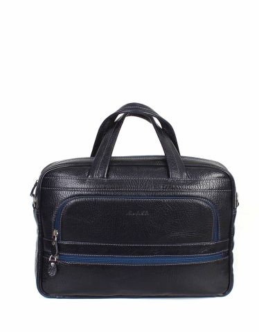 Deri Laptop Evrak Çantası OLM251 Lacivert - Flotter Deri