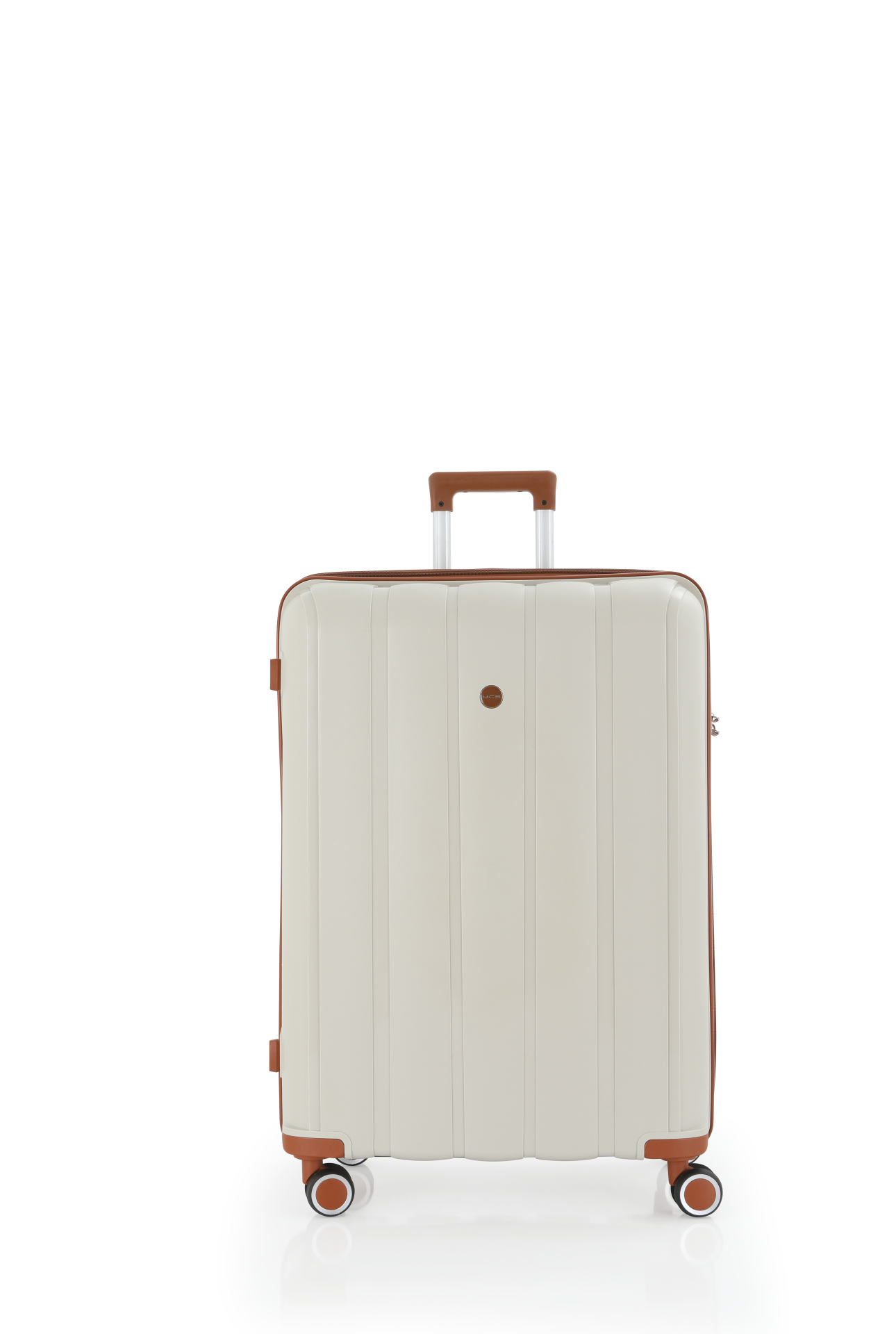 Mçs Polipropilen Valiz 75CM OLM305 Kemik-Kahve