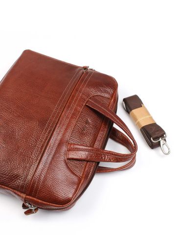 Deri Laptop Evrak Çantası OLM298 Taba - Flotter Deri