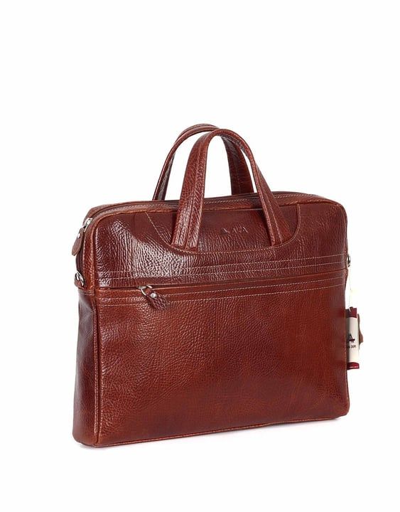 Deri Laptop Evrak Çantası OLM298 Taba - Flotter Deri