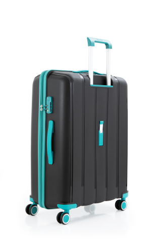 Mçs Polipropilen Valiz 75CM OLM305 Siyah-Cam Göbeği