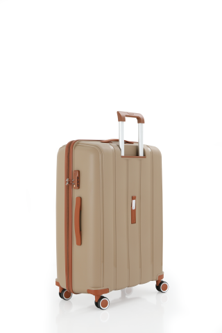 Mçs Polipropilen Valiz 75CM OLM305 Şampanya-Kahve