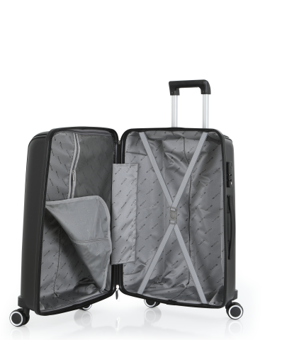 Mçs Polipropilen Valiz 65 CM OLM305 Siyah