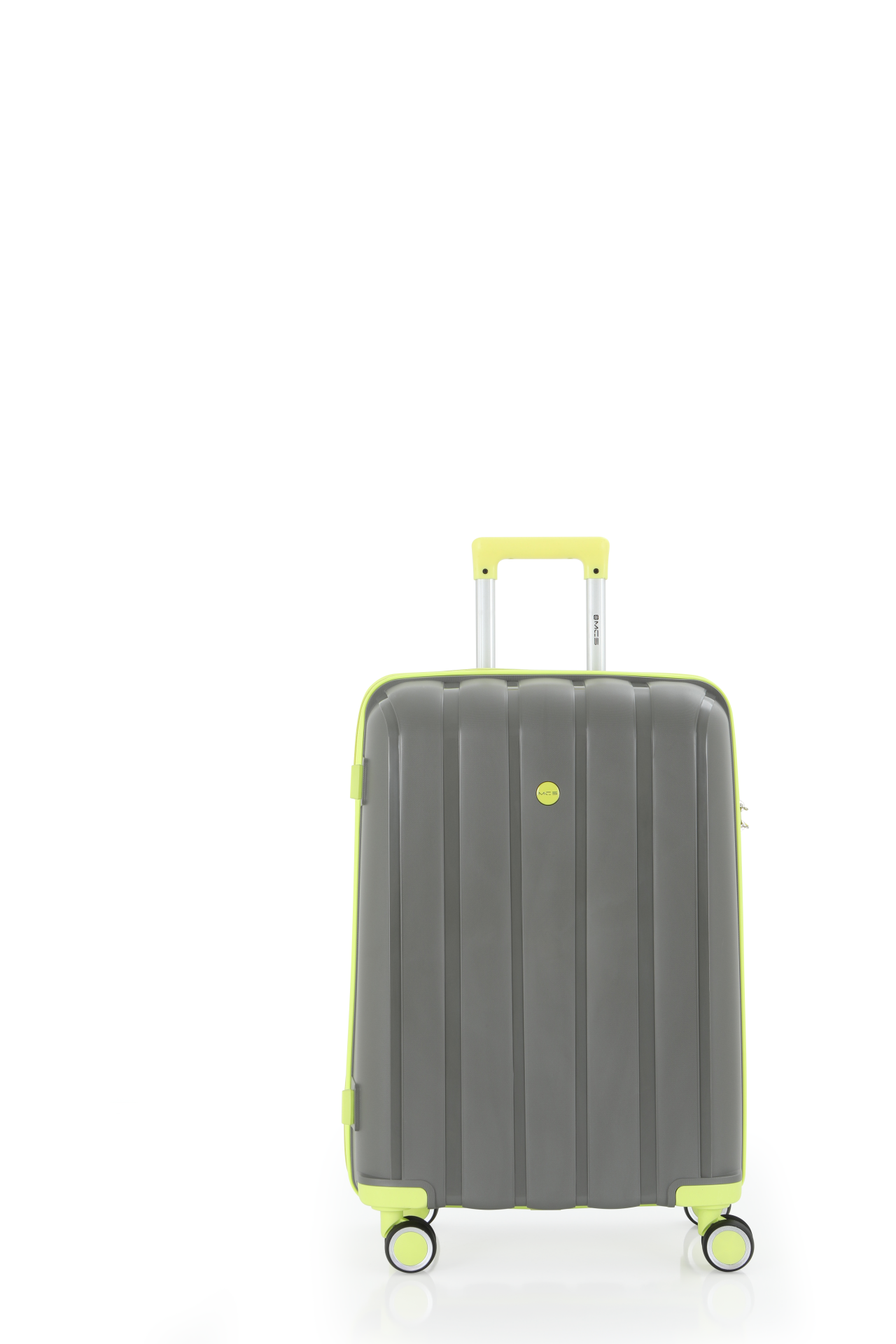 Mçs Polipropilen Valiz 65 CM OLM305 Gri-Açık Sarı