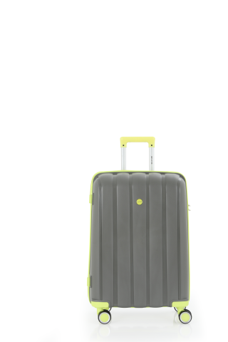 Mçs Polipropilen Valiz 65 CM OLM305 Gri-Açık Sarı