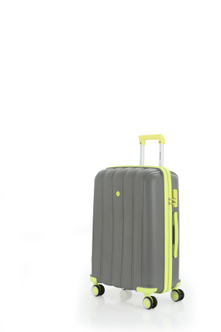 Mçs Polipropilen Valiz 65 CM OLM305 Gri-Açık Sarı