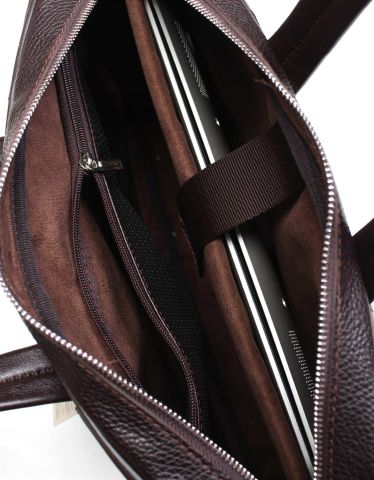 Deri Laptop Evrak Çantası OLM253 Acı kahve - Flotter Deri