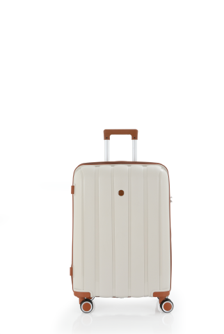 Mçs Polipropilen Valiz 65 CM OLM305 Kemik-Kahve