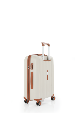 Mçs Polipropilen Valiz 65 CM OLM305 Kemik-Kahve